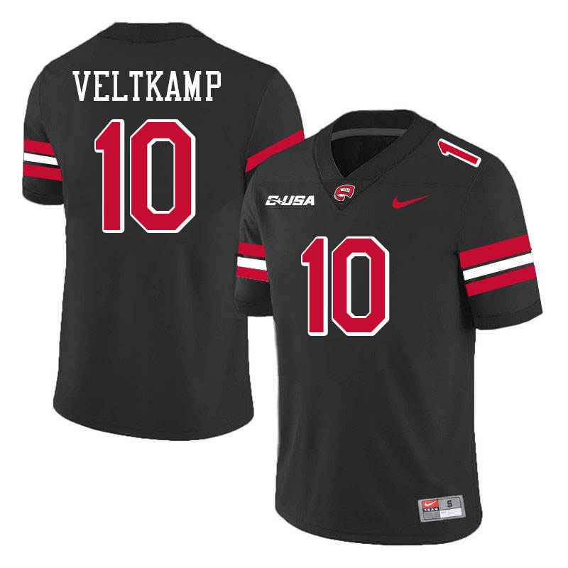 Caden Veltkamp WKU Jersey,Western Kentucky Hilltoppers #10 Caden Veltkamp Jersey Youth-Black